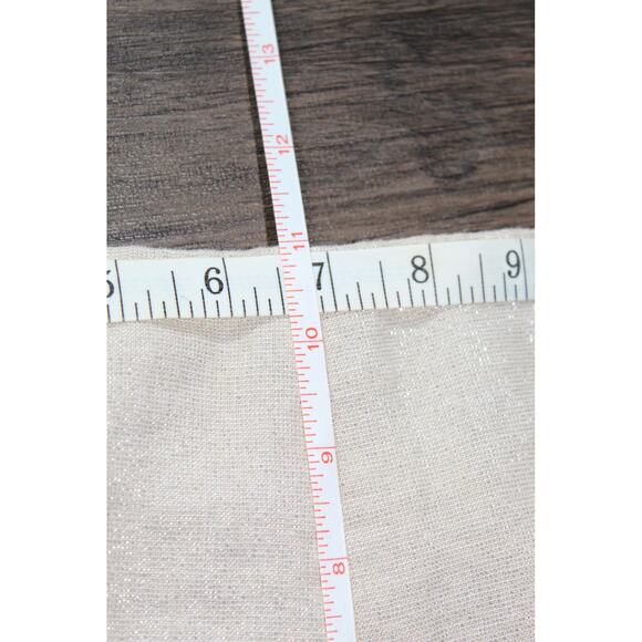 Alix Women's Ruffle Shorts Metallic Shimmer Linen Blend Silk Size US 10 - Picture 8 of 9